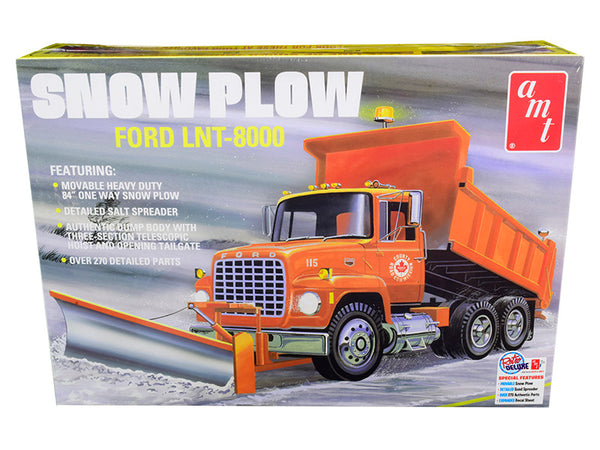 Skill 3 Model Kit Ford LNT-8000 Snow Plow Truck 1/25 Scale Model by AMT-0