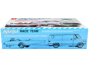 Skill 2 Model Kit Chevrolet Custom Van with Drag/Ski Boat and Trailer 