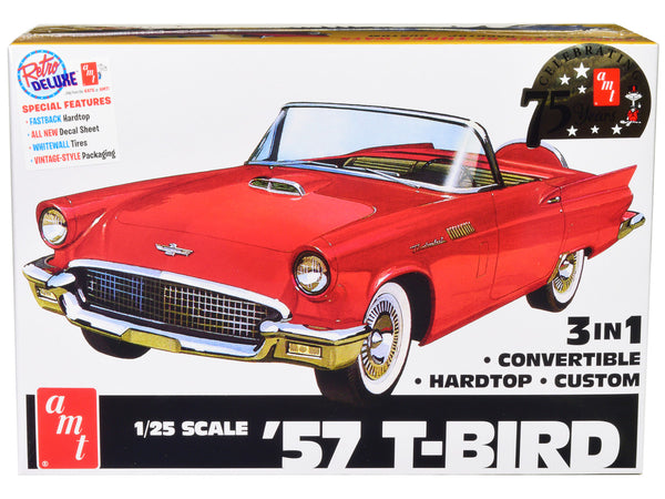 Skill 2 Model Kit 1957 Ford Thunderbird 3-in-1 Kit 1/25 Scale Model by AMT-0