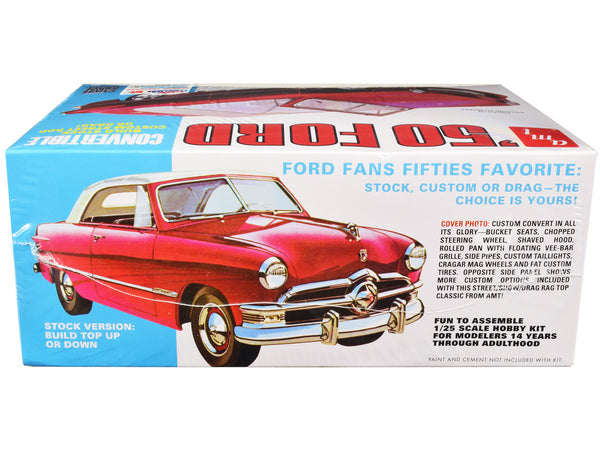 Skill 2 Model Kit 1950 Ford Convertible "Street Rods" 3-in-1 Kit 1/25 Scale Model by AMT-1
