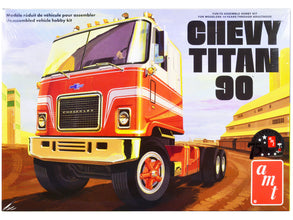 Skill 3 Model Kit Chevrolet Titan 90 Tractor Truck 1/25 Scale Model by AMT-0