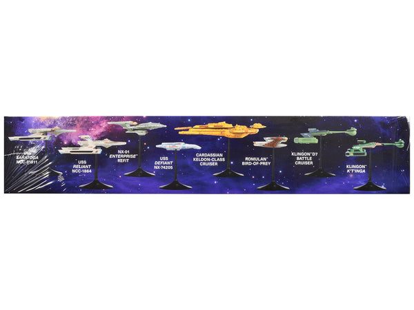 Skill 2 Model Kit Allies and Adversaries Space Ship Set "Star Trek" Franchise 1/2500 Scale Model by AMT-1
