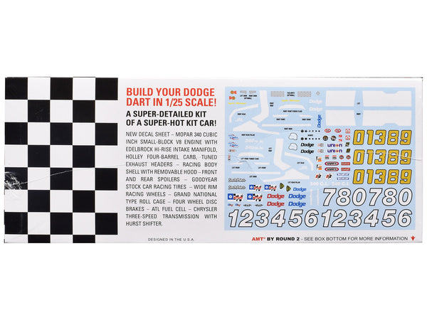 Skill 2 Model Kit Dodge Dart Sportsman Short Track "Kit Car" 1/25 Scale Model by AMT-1