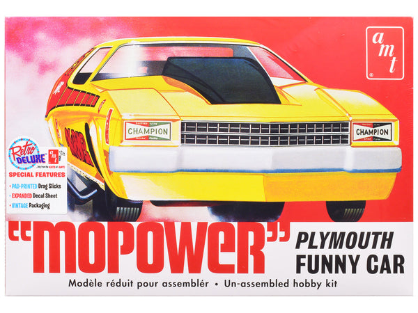 Skill 2 Model Kit Plymouth Funny Car "Mopower" 1/25 Scale Model by AMT-0