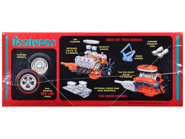Skill 2 Model Kit 1969 Plymouth GTX Hardtop 1/25 Scale Model by AMT-1