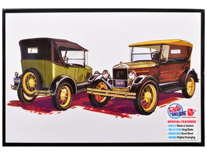 Skill 2 Model Kit 1927 Ford Model T Touring 2 in 1 Kit 1/25 Scale Model by AMT