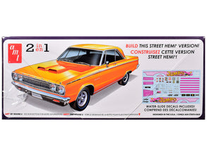 Skill 2 Model Kit 1965 Dodge Coronet 500 Hemi 2-in-1 Kit 1/25 Scale Model by AMT-0