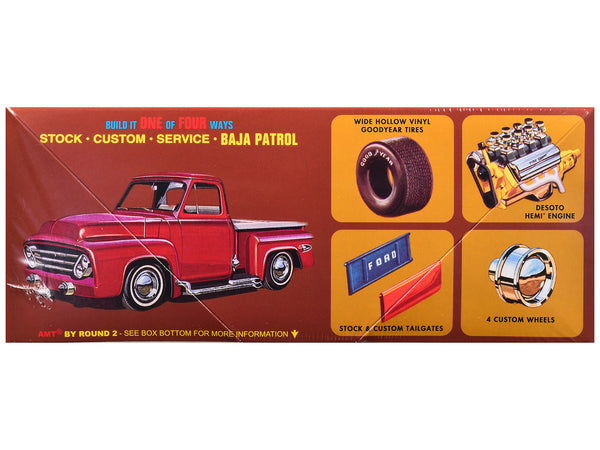 Skill 2 Model Kit 1953 Ford Pickup Truck "Baja Patrol" 1/25 Scale Model by AMT-1
