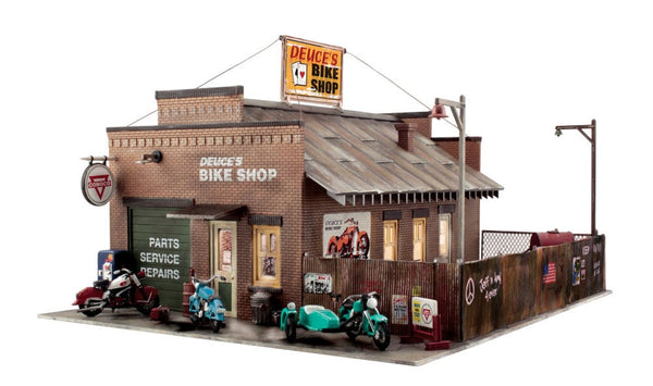 Woodland Scenics O scale Deuce's Bike Shop BR5846