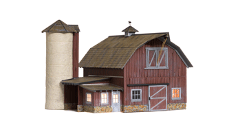 Woodland Scenics O scale Old Weathered Barn