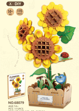 DIY Wooden Sunflower 3D Model Kit