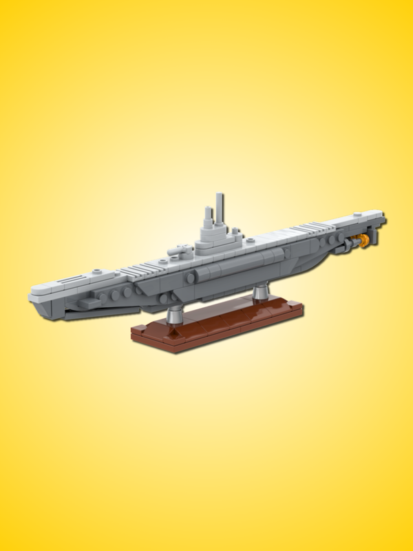 U-995 Type VIIC Submarine Building Kit - 1:260 Scale Gobricks MOC Kit
