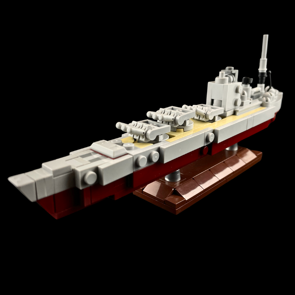 HMS Nelson Battleship Building Kit - 1:1000 Scale GoBricks MOC Kit