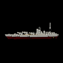 HMS Rodney Battleship Building Kit - 1:1000 Scale GoBricks MOC Kit
