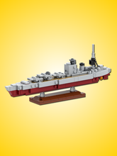 HMS Rodney Battleship Building Kit - 1:1000 Scale GoBricks MOC Kit