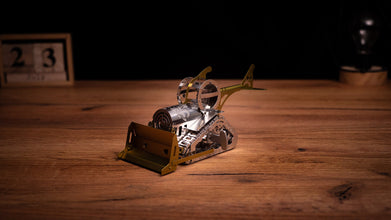 Metal Time Graceful Cat Bulldozer – Metal Model Kit