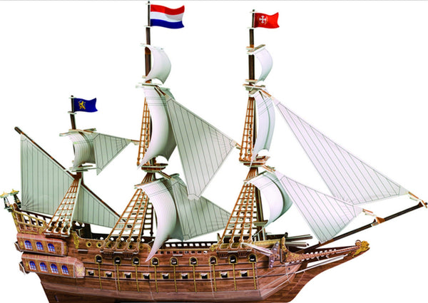 Flying Dutchman Ghost Ship 3D Paper Model Kit