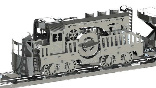 Metal Time Heavy Loco Freight Train – Metal Model Kit