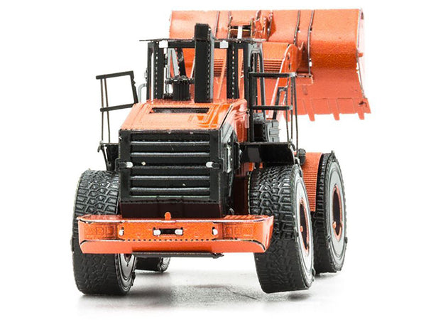 Model Kit Wheel Loader Orange and Black (Challenging Difficulty) Steel Model by Metal Earth-1