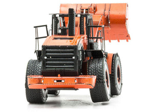 Model Kit Wheel Loader Orange and Black (Challenging Difficulty) Steel Model by Metal Earth-1
