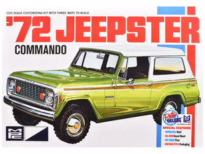 Skill 2 Model Kit 1972 Jeep Jeepster Commando 1/25 Scale Model by MPC-3