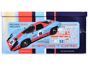 Skill 2 Model Kit Gulf Racing Impostore with Collector Tin 1/25 Plastic Model by MPC-1