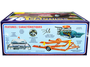 Skill 2 Model Kit 1976 Chevrolet Caprice with Trailer 3-in-1 Kit 1/25 Scale Model by MPC-1