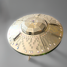 Metal Time Stellar Raiders UFO with Swarovski Crystals – Metal Model Kit