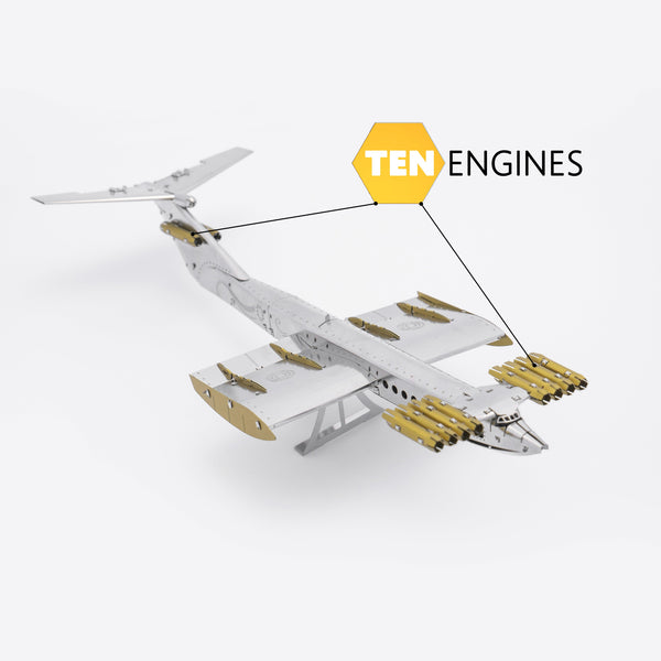 Metal Time Caspian Sea Monster Ekranoplan - Metal Model Kit