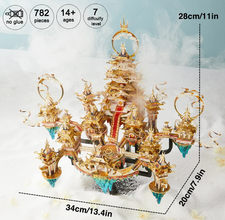 NNEOBA 3D Metal Puzzle Lingxiao Palace