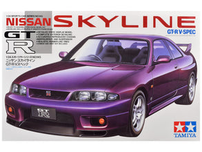 Model Kit Nissan Skyline GT-R V.Spec 1/24 Scale Model by Tamiya-0