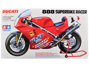 Model Kit Ducati 888 Superbike Racer Motorcycle 1/12 Scale Model by Tamiya-3