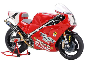Model Kit Ducati 888 Superbike Racer Motorcycle 1/12 Scale Model by Tamiya-0