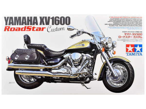 Model Kit Yamaha XV1600 RoadStar Custom Motorcycle 1/12 Scale Model by Tamiya-0
