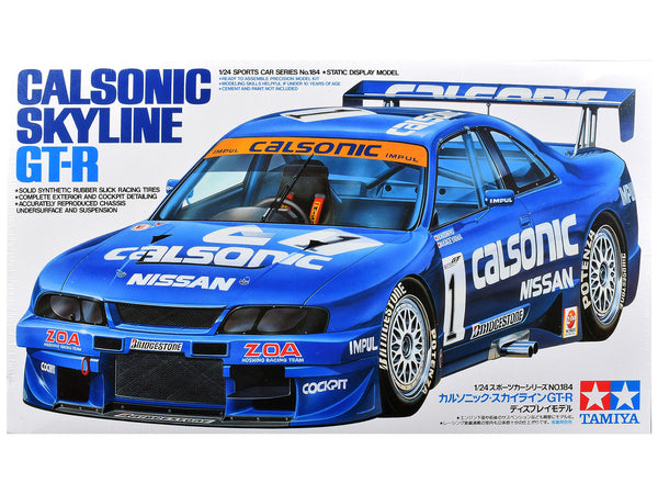Model Kit Nissan Skyline GT-R "Calsonic" 1/24 Scale Model by Tamiya-0