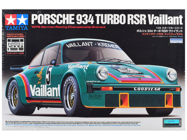 Model Kit Porsche 934 Turbo RSR "Vaillant-Kremer" 1/24 Scale Model by Tamiya-0