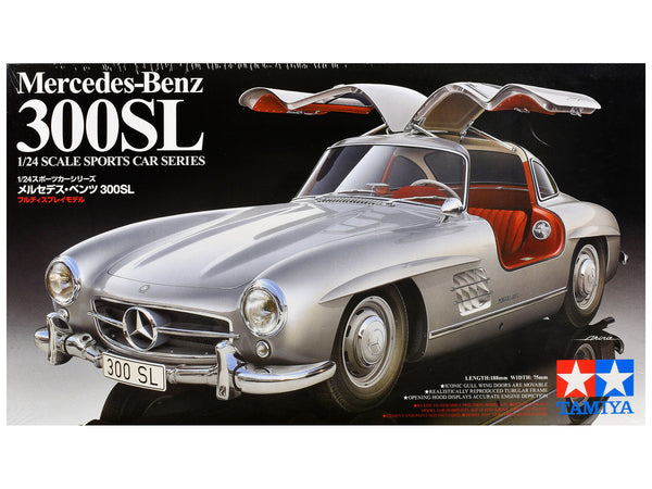 Model Kit Mercedes-Benz 300SL Gullwing 1/24 Scale Model by Tamiya-0