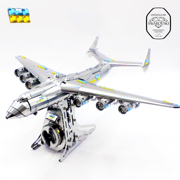 Metal Time An-225 Mriya with Swarovski Crystals – Metal Model Kit