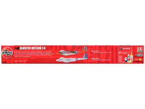 Level 3 Model Kit Gloster Meteor F.8 Aircraft with 2 Scheme Options 1/48 Plastic Model Kit by AirfixA09182A-2