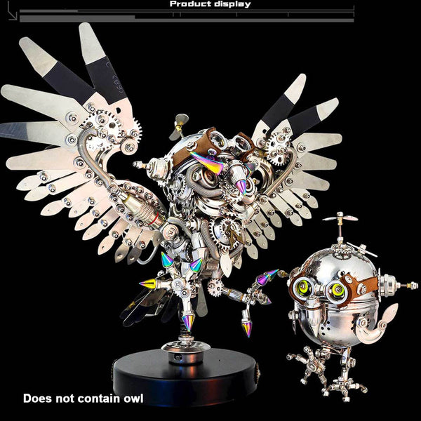 Steampunk Mechanical Owl Egg Metal Model Kit (110 Pieces)