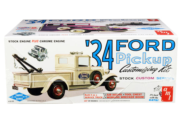 Skill 2 Model Kit 1934 Ford Pickup Truck 3 in 1 Kit "Trophy Series" 1/25 Scale Model by AMT-1