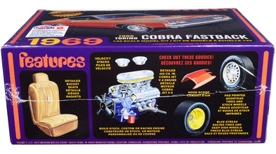 Skill 2 Model Kit 1969 Ford Torino Cobra Fastback 3-in-1 Kit 1/25 Scale Model by AMT-1
