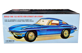 Skill 2 Model Kit 1963 Chevrolet Corvette Stingray 1/25 Scale Model by AMT-2