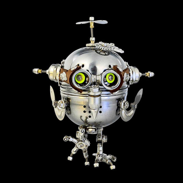 Steampunk Mechanical Owl Egg Metal Model Kit (110 Pieces)