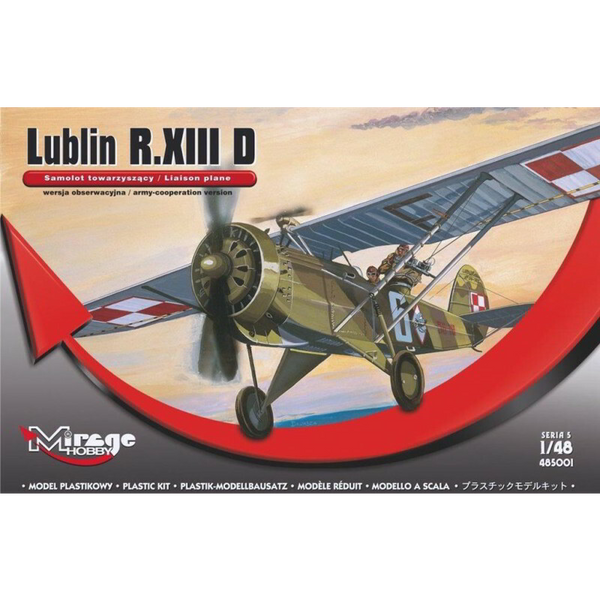 Mirage Hobby Lublin R-XIIID Aircraft – 1:48 Plastic Model Kit