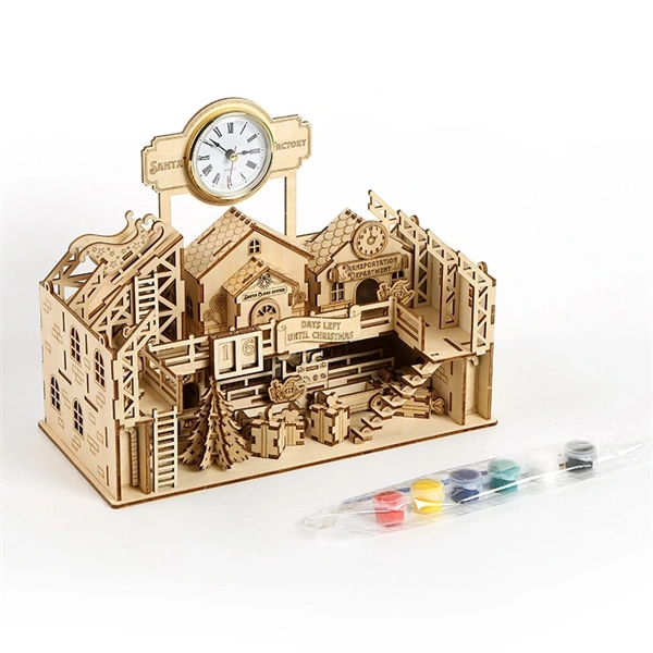 Multiversum Santa's Factory Diorama 3D Wooden Puzzle