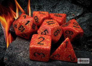 Chessex - Speckled Polyhedral 7 Dice Set - Fire