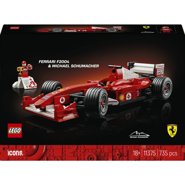 LEGO Icons Ferrari F2004 and Michael Schumacher 11375