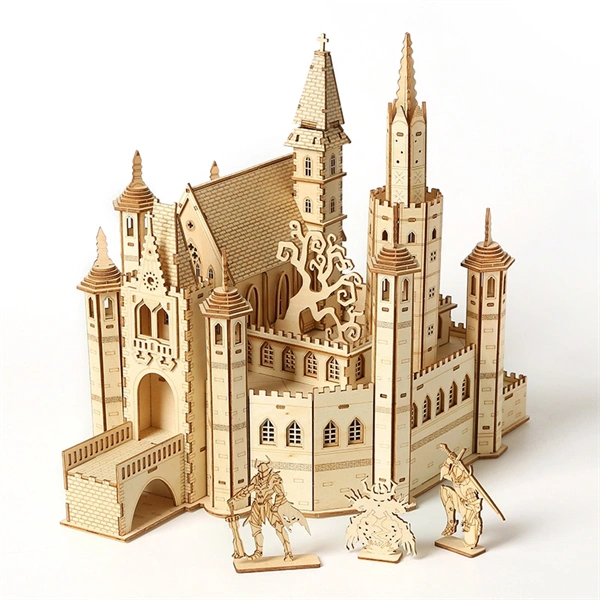 Multiversum Knight Castle Diorama 3D Wooden Puzzle