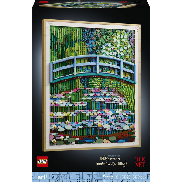 LEGO Art Claude Monet Bridge over a Pond of Water Lilies 31220